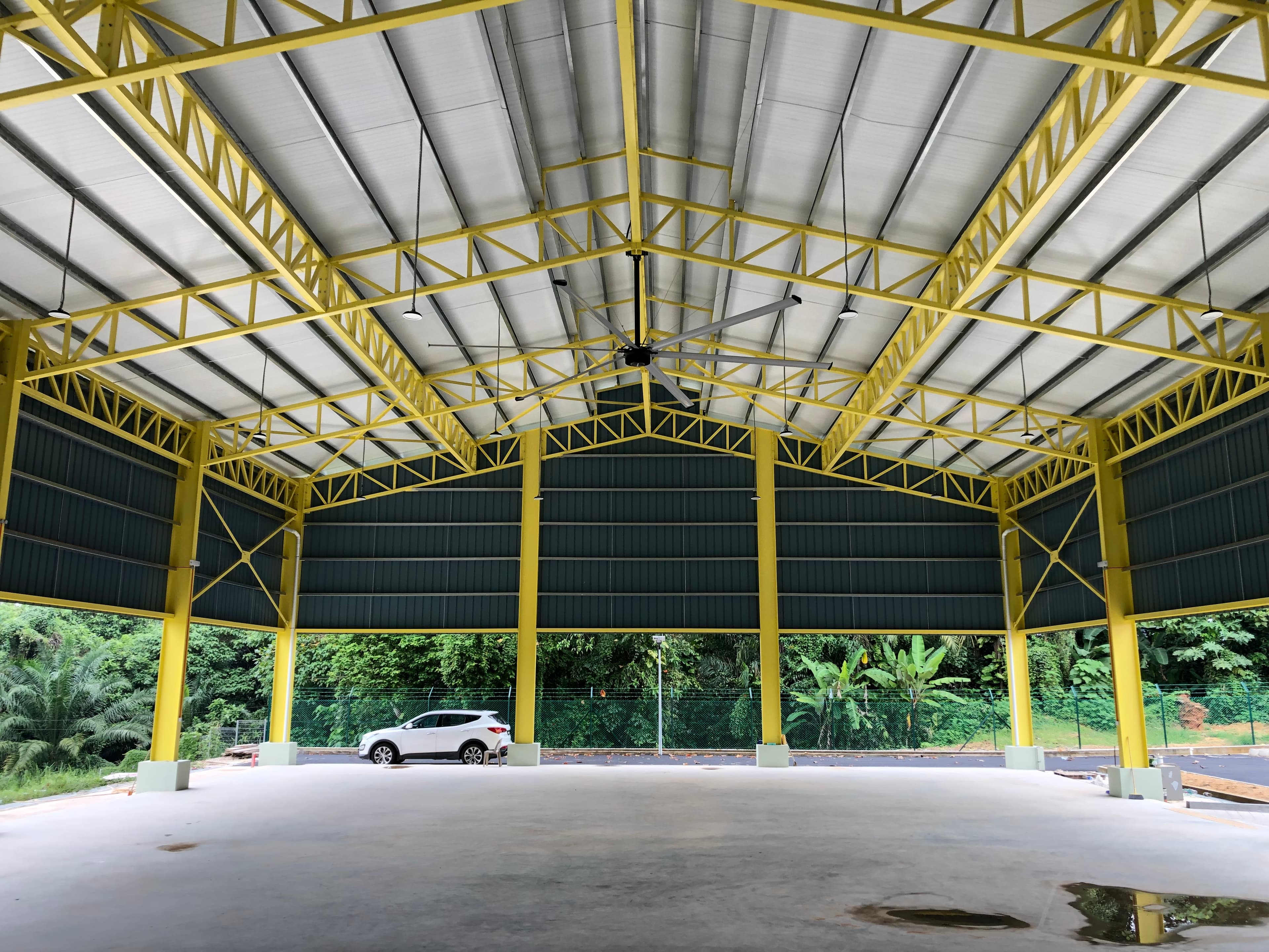 PU Metal Roofing with mild steel structure